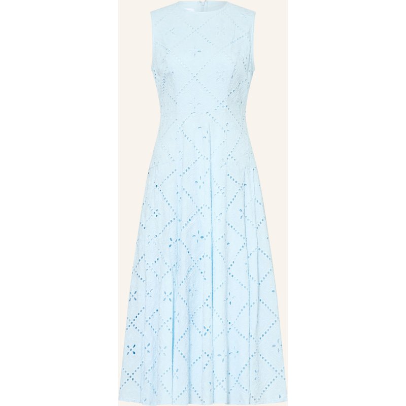 Hobbs Kleid Lexia Aus Lochspitze blau