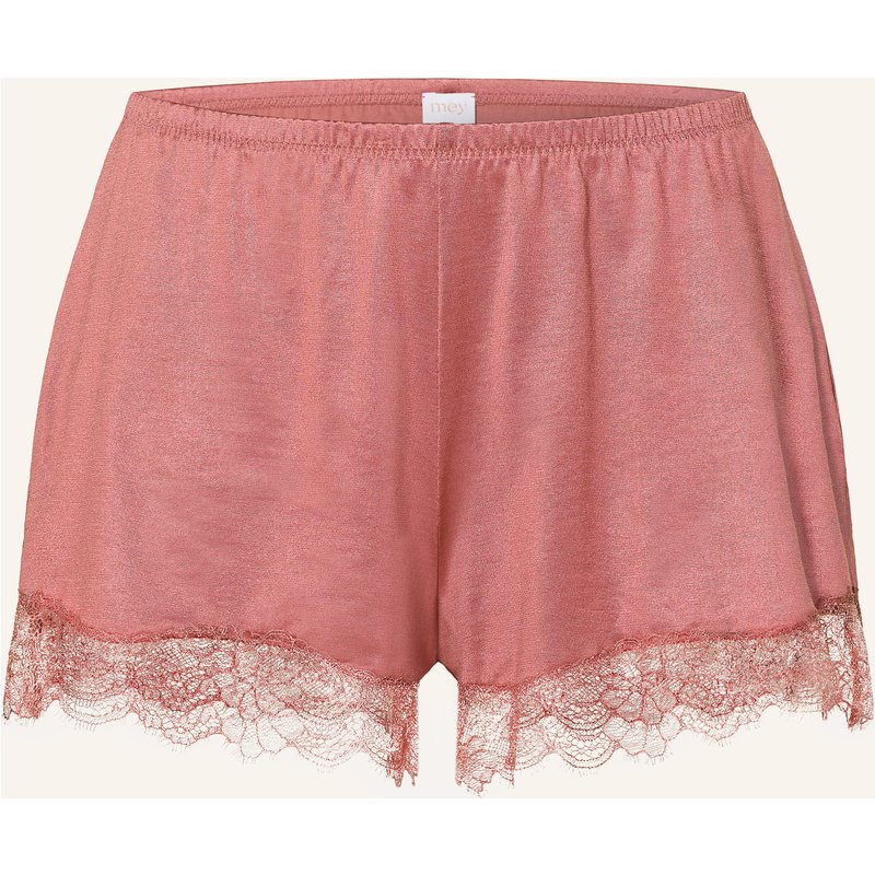 Mey Schlafshorts Serie Pure Shine Lace rosa
