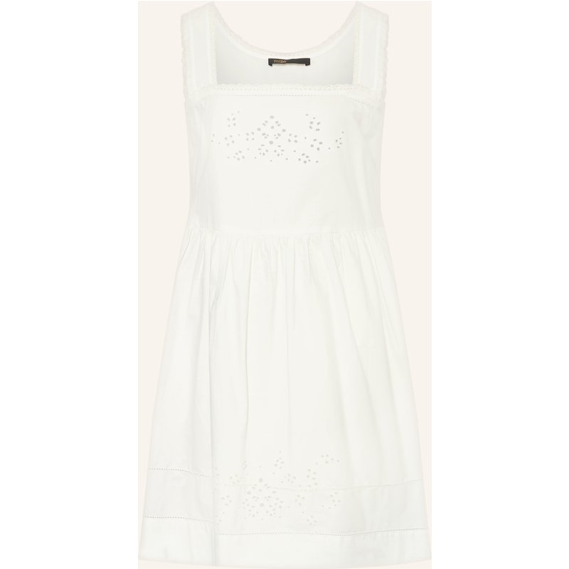 Maje Kleid Mit Spitze weiss