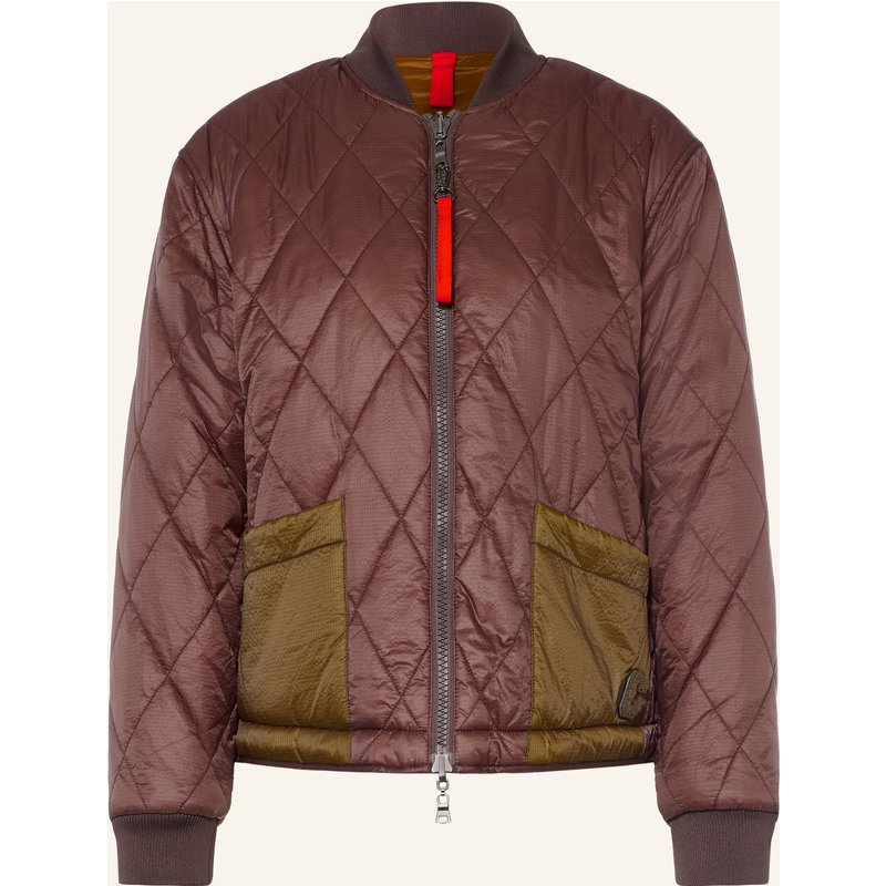 No.1 Como Blouson Bozen Im Materialmix Zum Wenden braun