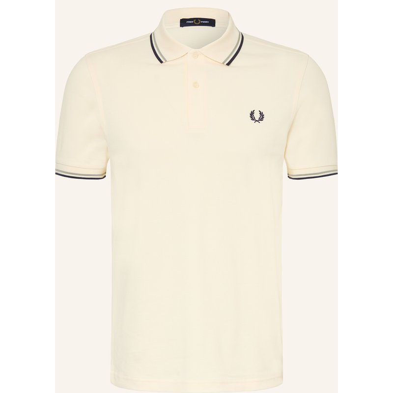 Fred Perry Piqué-Poloshirt weiss