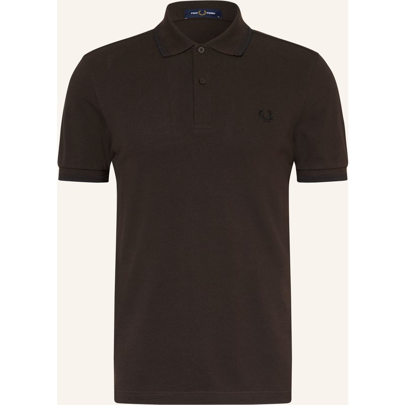 Fred Perry Piqué-Poloshirt braun