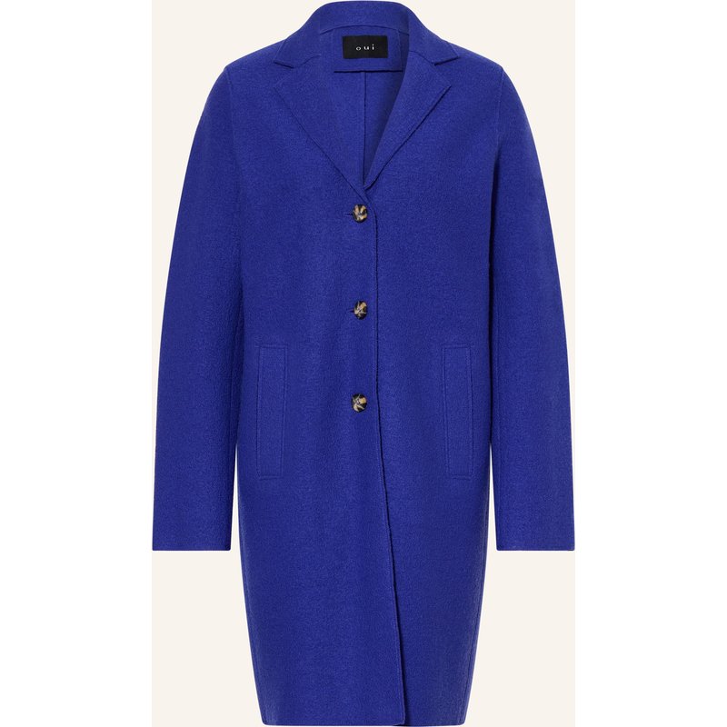 Oui Wollmantel blau