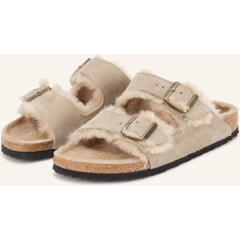 Birkenstock Pantoletten Arizona Shearling beige