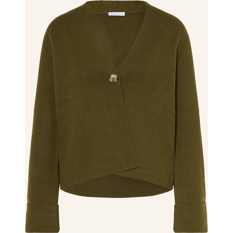 Mrs & Hugs Strickjacke Mit Cashmere gruen