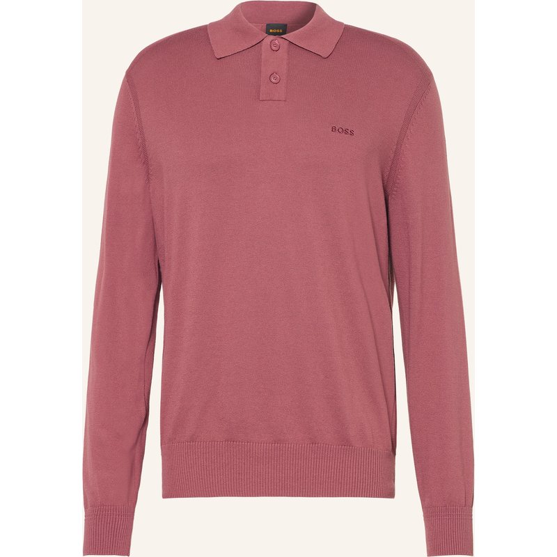 Boss Strick-Poloshirt Asac rot