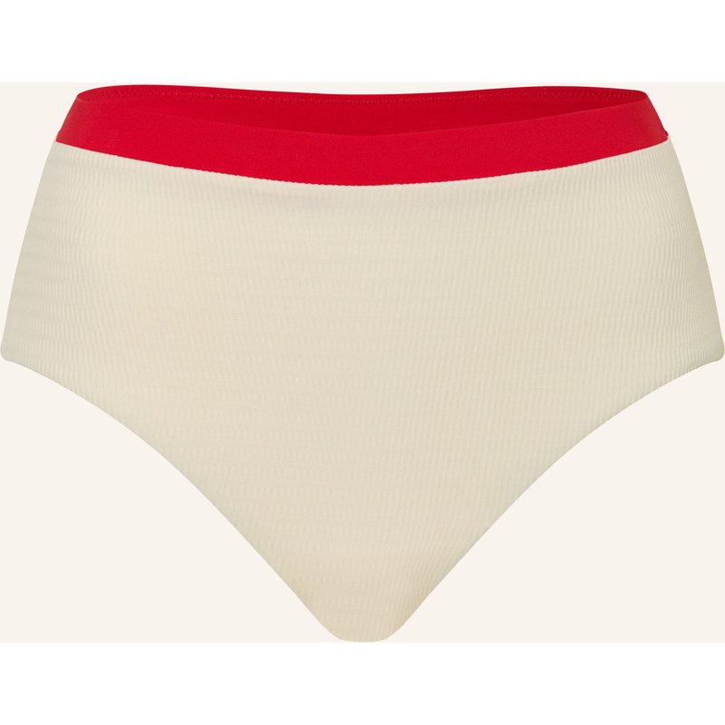 Seafolly High-Waist-Bikini-Hose Bandwave weiss