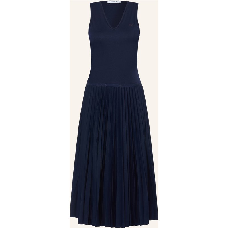 Lacoste Jerseykleid Mit Plissees blau