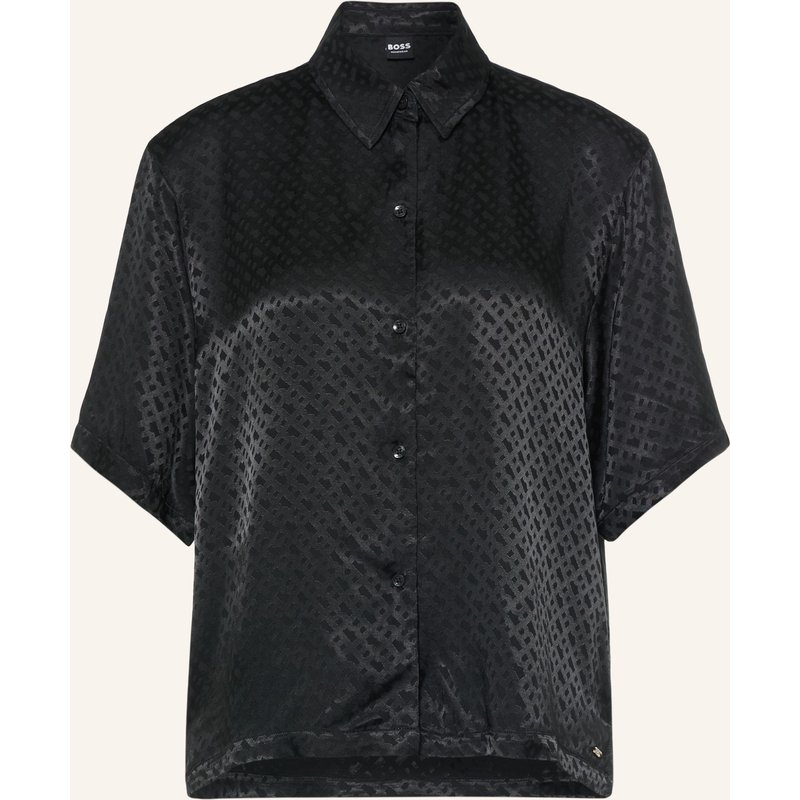 Boss Schlafshirt Monogram schwarz