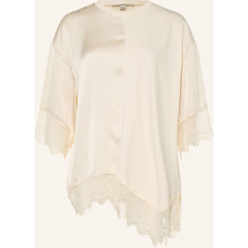 Allsaints Blusenshirt Lenny Im Materialmix beige