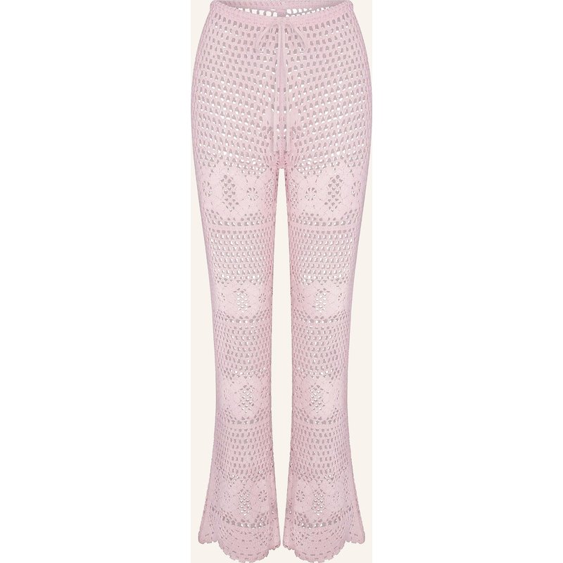 Skims Hose Crochet Cover-Ups pink
