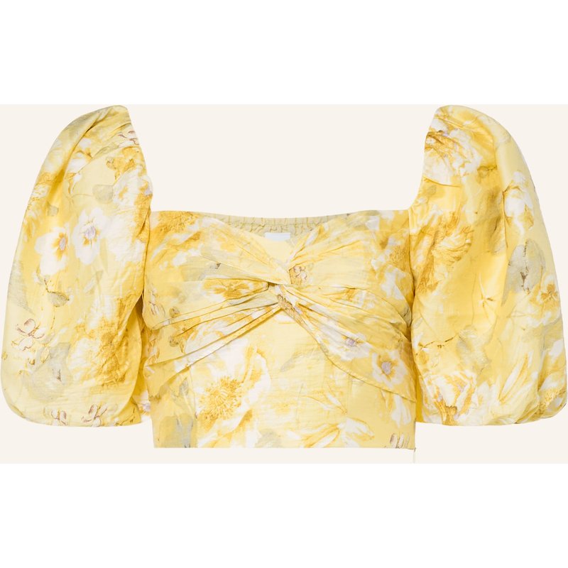 Y.A.S. Cropped-Blusenshirt gelb