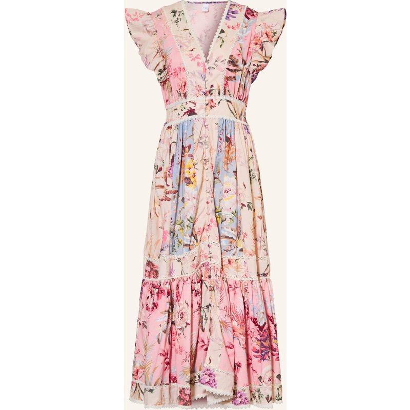 Y.A.S. Kleid Mit Rüschen Und Spitze rosa