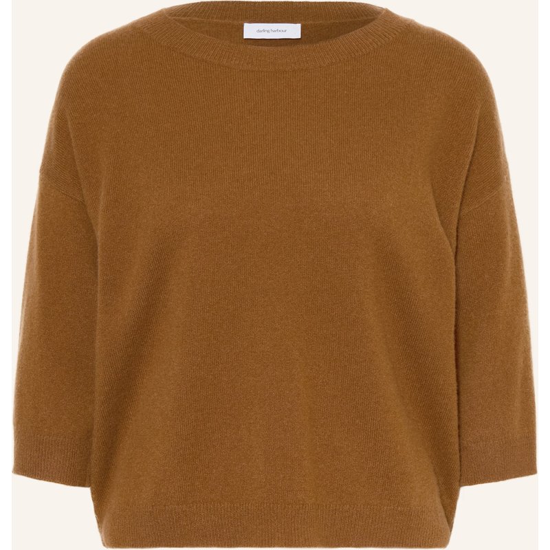 Darling Harbour Cashmere-Pullover Mit 3/4-Arm braun