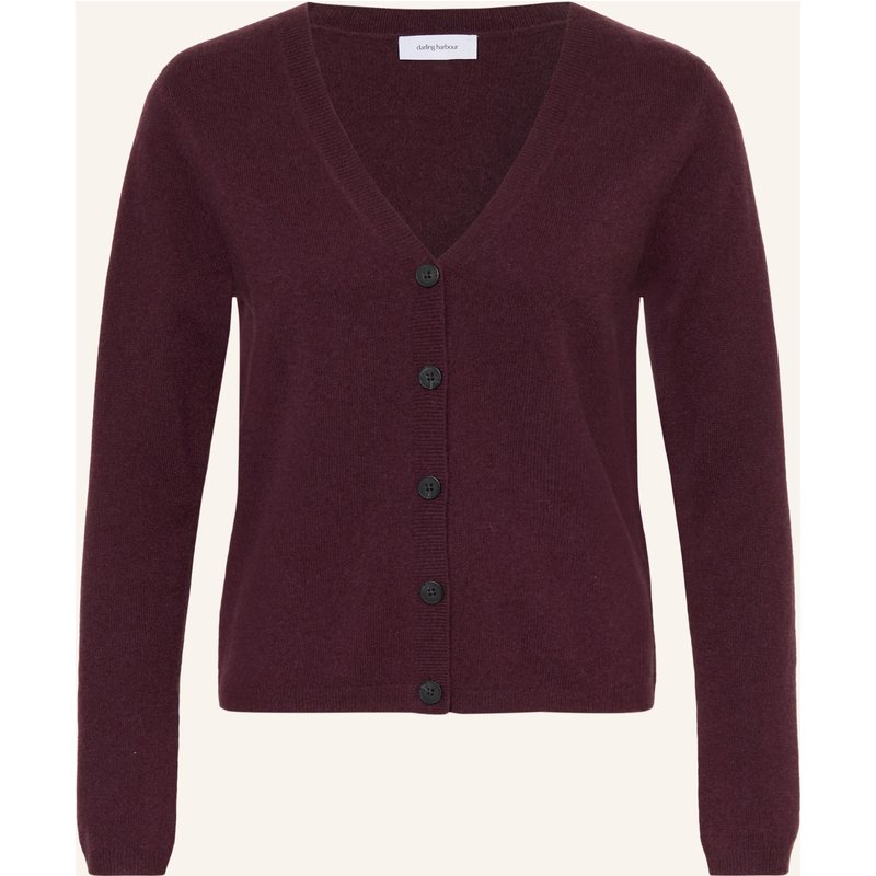 Darling Harbour Strickjacke Aus Cashmere lila