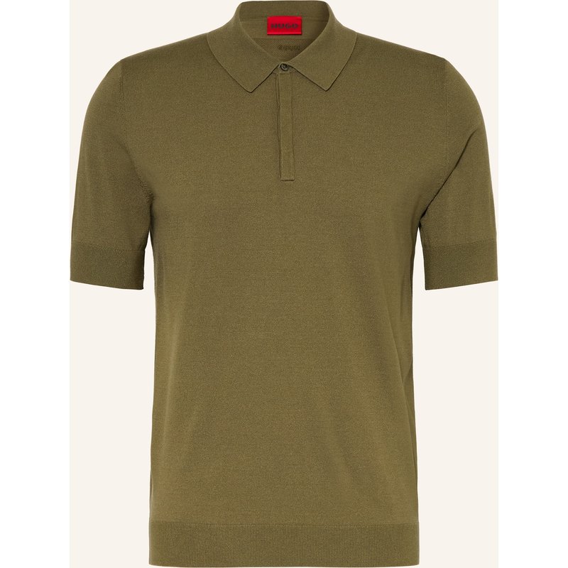 Hugo Strick-Poloshirt San Peter gruen