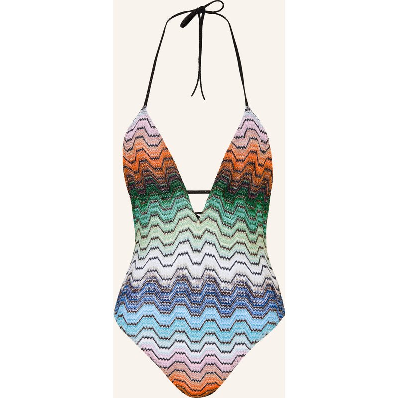 Missoni Neckholder-Badeanzug Mit Glitzergarn gruen