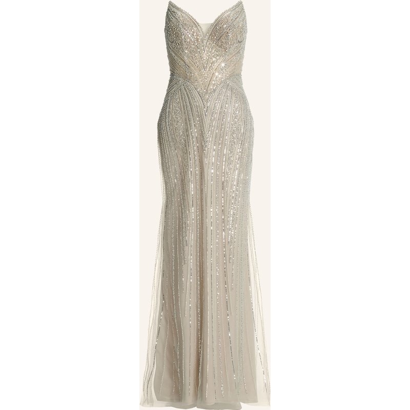 Hey Kyla Abendkleid Mit Schmuckperlen Und Pailletten silber
