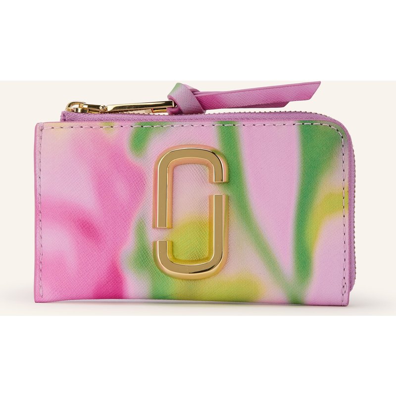 Marc Jacobs Geldbörse The Blurred Floral Snapshot Top Zip Multi Wallet pink