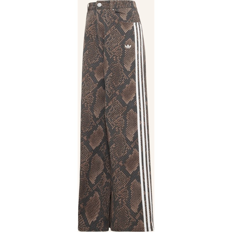 Adidas Originals Wide Leg Jeans braun