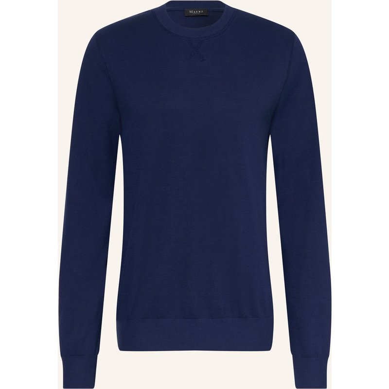 Maerz Muenchen Piqué-Longsleeve blau