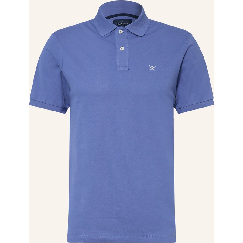 Hackett London Piqué-Poloshirt Slim Fit blau