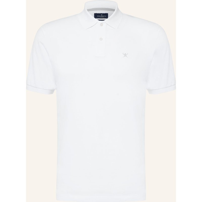 Hackett London Piqué-Poloshirt Slim Fit weiss
