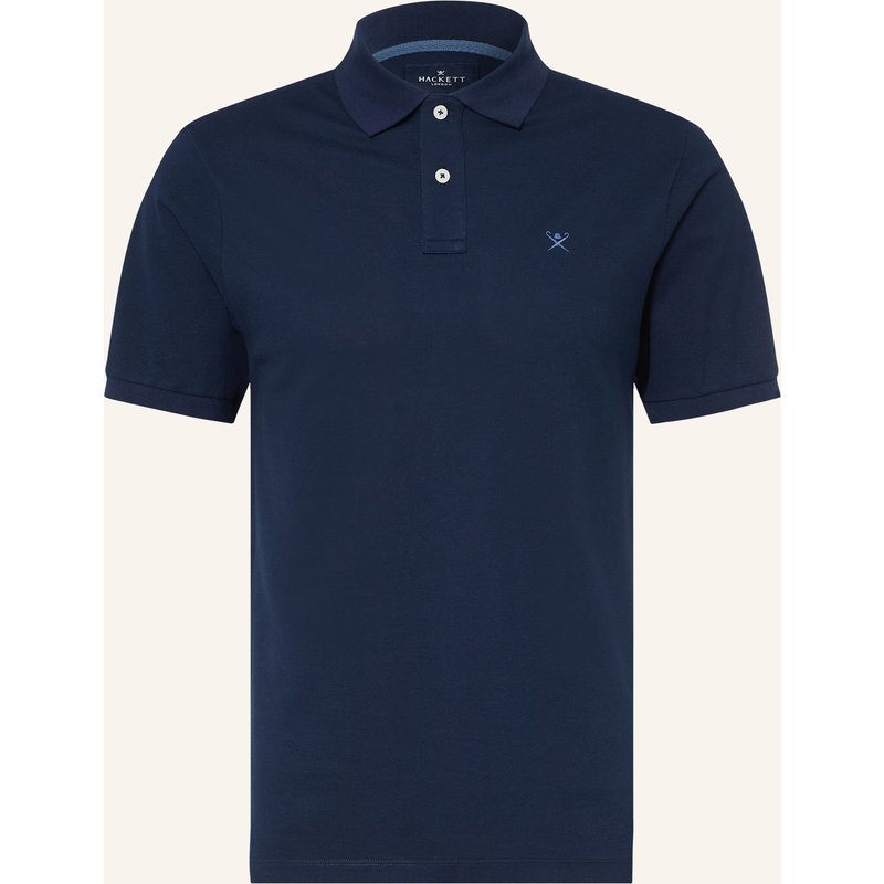 Hackett London Piqué-Poloshirt Slim Fit blau