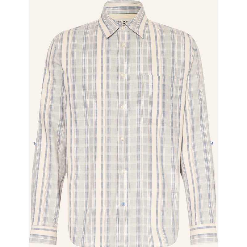 Scotch & Soda Hemd Relaxed Fit blau