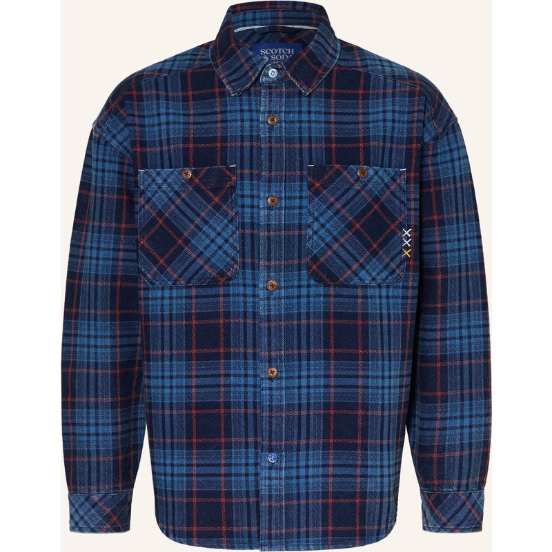 Scotch & Soda Jeans-Overshirt Loose Fit blau