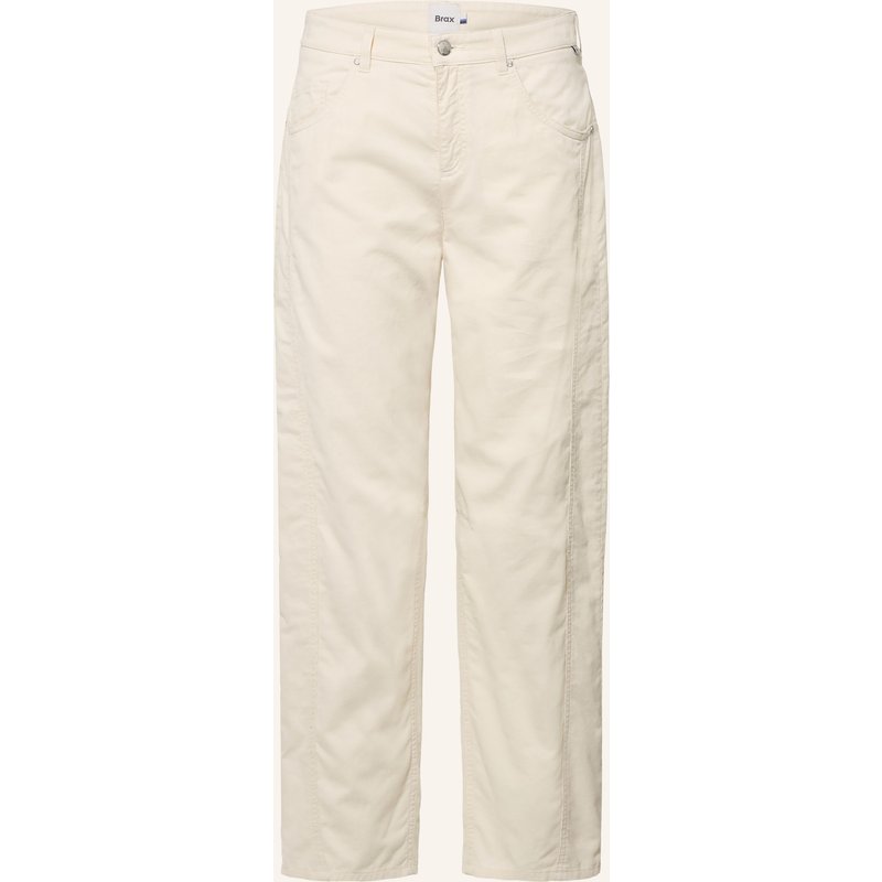 Brax 7/8-Hose Megan Aus Cord weiss