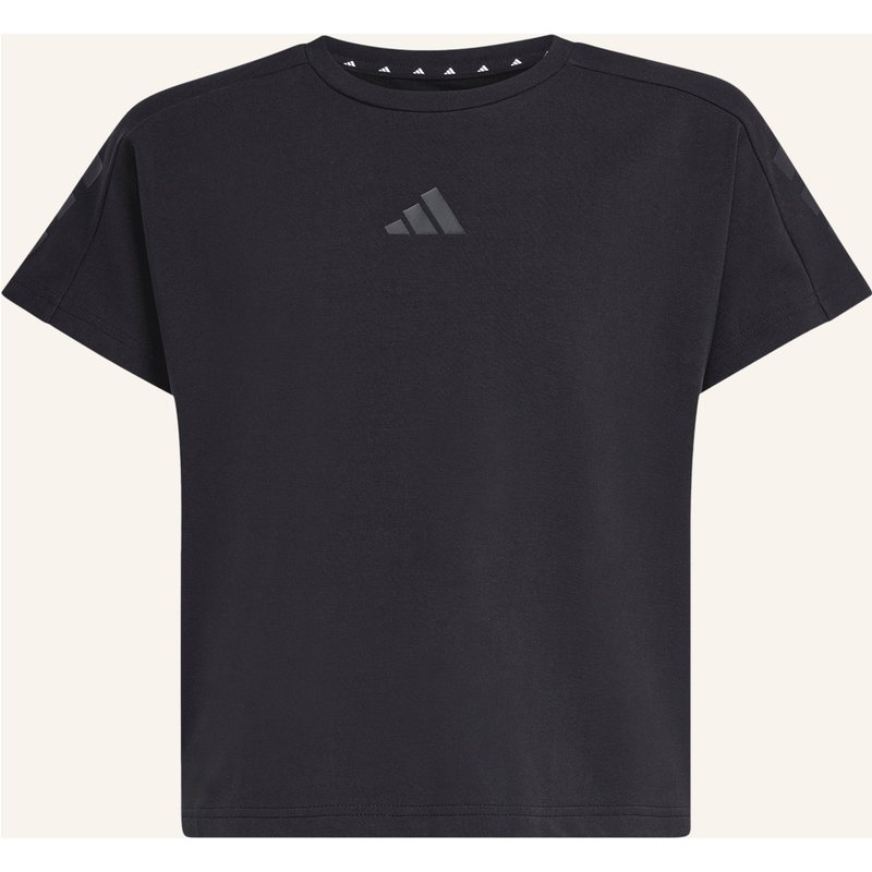 Adidas T-Shirt Future Icons 3 Stripes schwarz