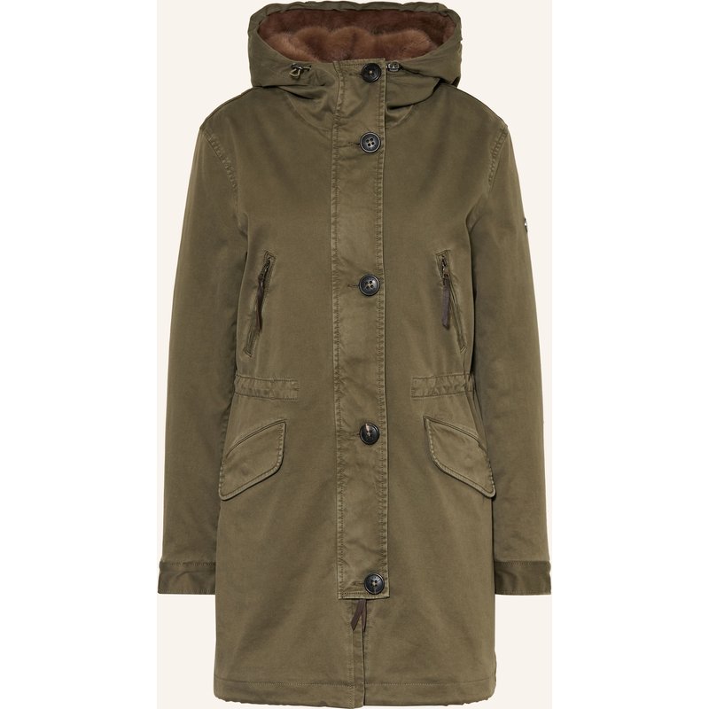 Blonde No.8 Parka Aspen Mit Kunstfell gruen