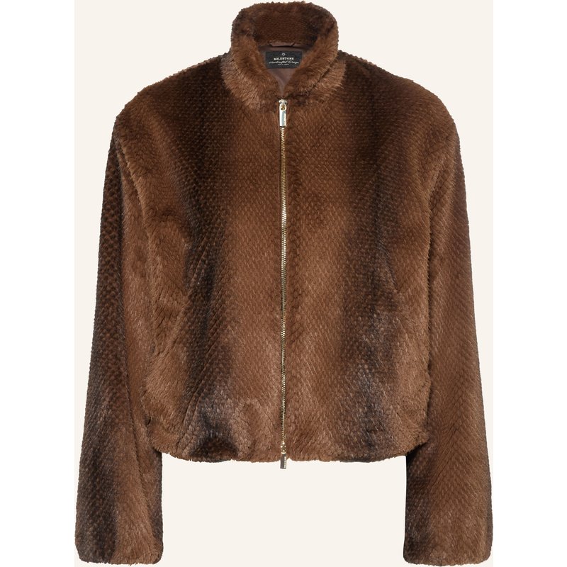 Milestone Kunstfelll-Jacke Msallegra braun