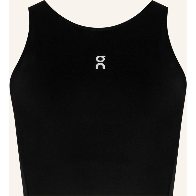 On Tank Top Court Crop schwarz