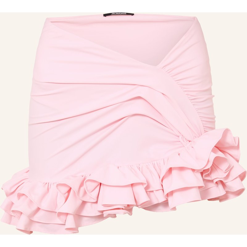 Jacquemus Rock La Mini Jupe Playa Mit Rüschen rosa