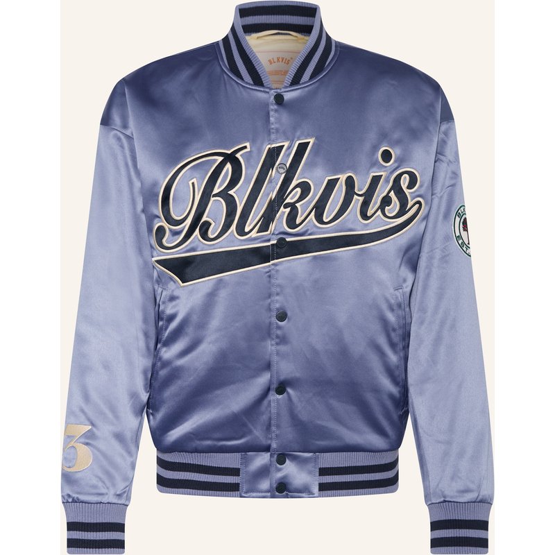 Blkvis College-Jacke Aus Satin blau