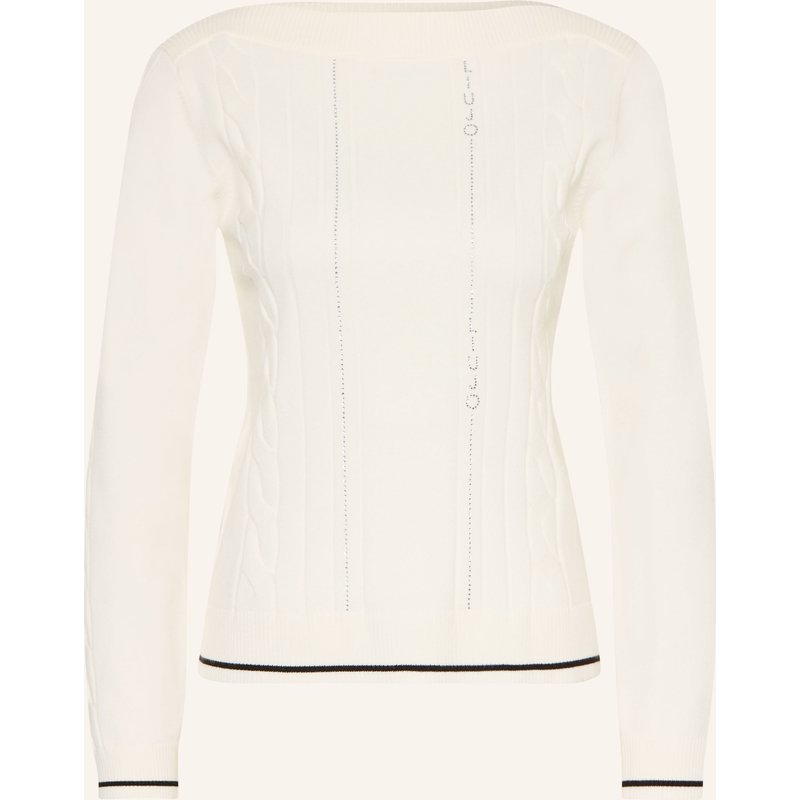Liu Jo Pullover Mit Schmucksteinen weiss