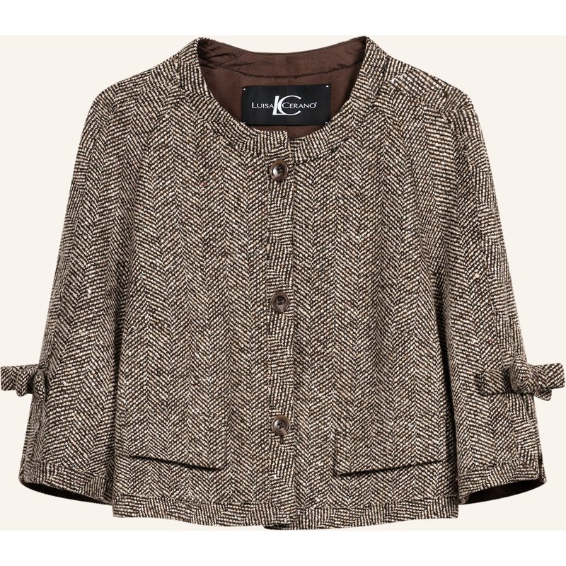 Luisa Cerano Kastenjacke Mit 3/4-Arm braun