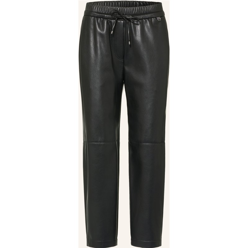 Marc Cain 7/8-Hose Ranchi In Lederoptik schwarz