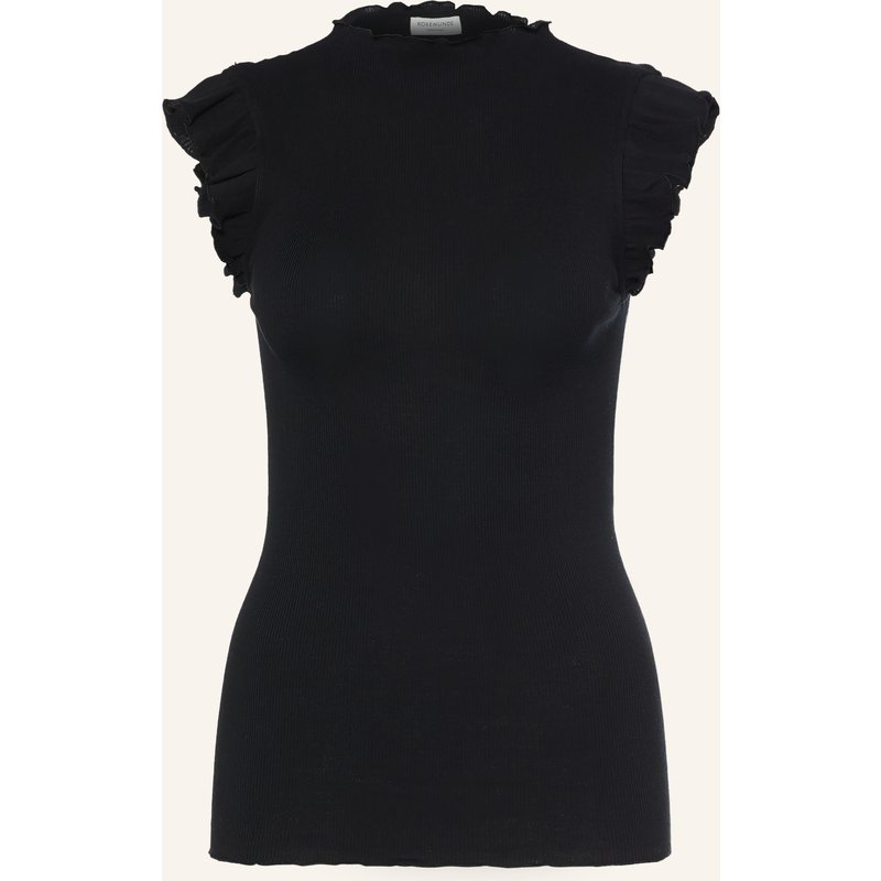 Rosemunde Top Bernadine Mit Volants schwarz