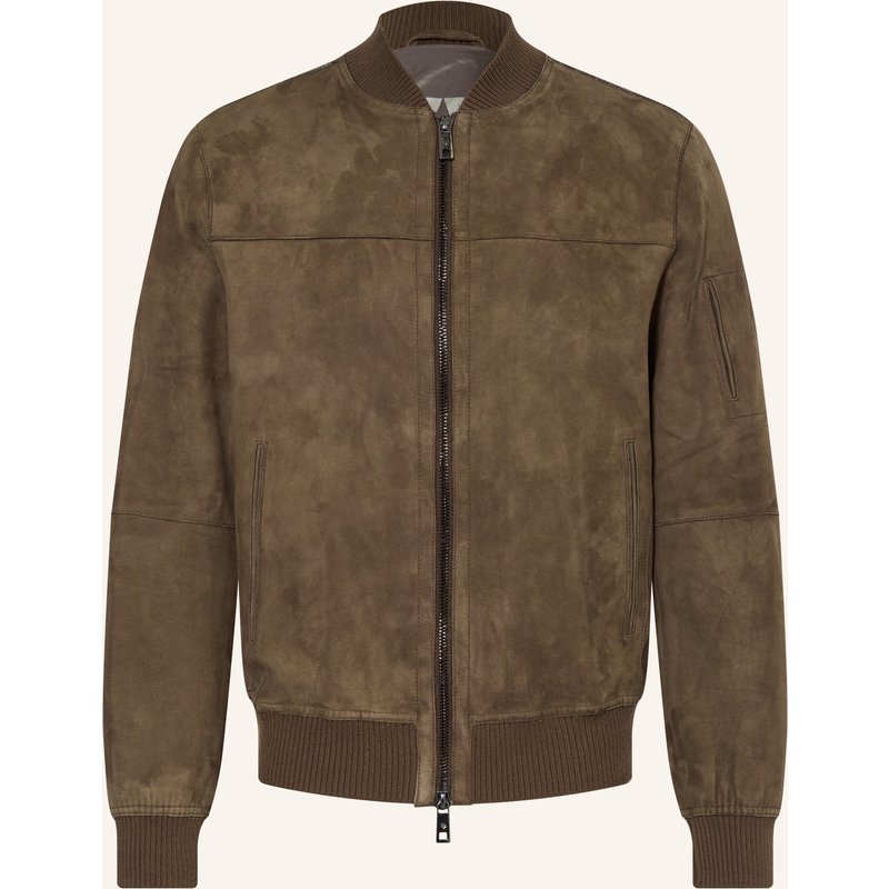 Milestone Lederjacke Msjoshua gruen