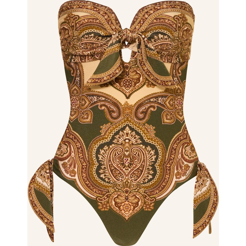 Zimmermann Bandeau-Badeanzug Mahon gruen