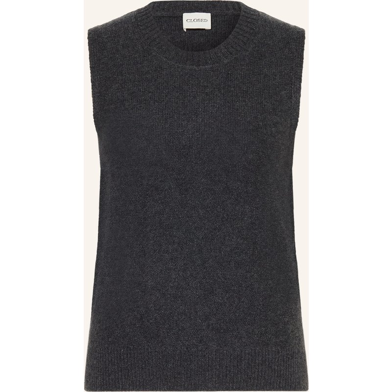 Closed Stricktop Aus Cashmere schwarz