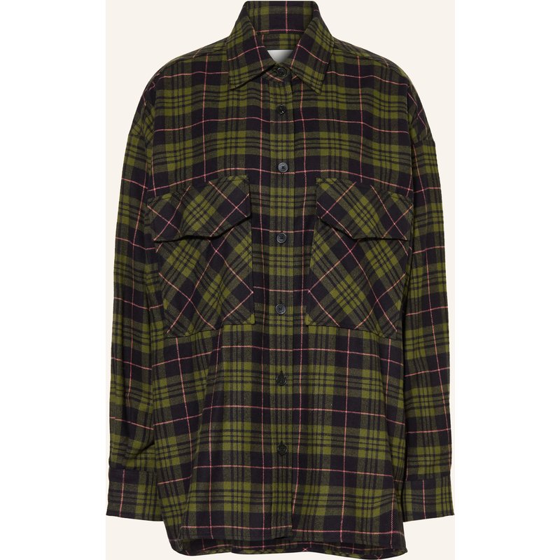 Closed Flanell-Overshirt gruen
