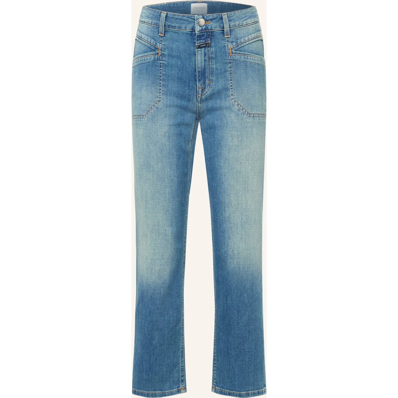 Closed Cropped Jeans Mira blau