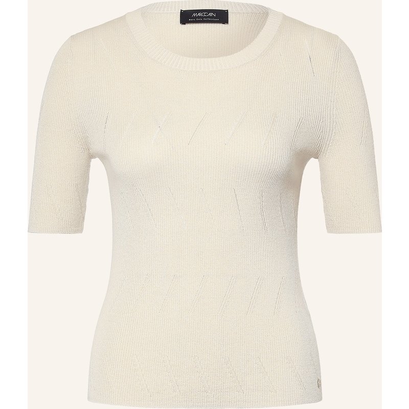 Marc Cain Strickshirt Mit Glitzergarn gelb