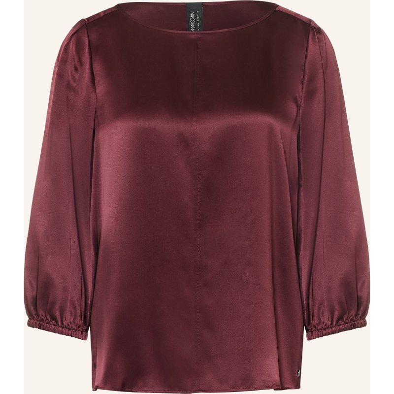 Marc Cain Blusenshirt Aus Seide Mit 3/4-Arm rot