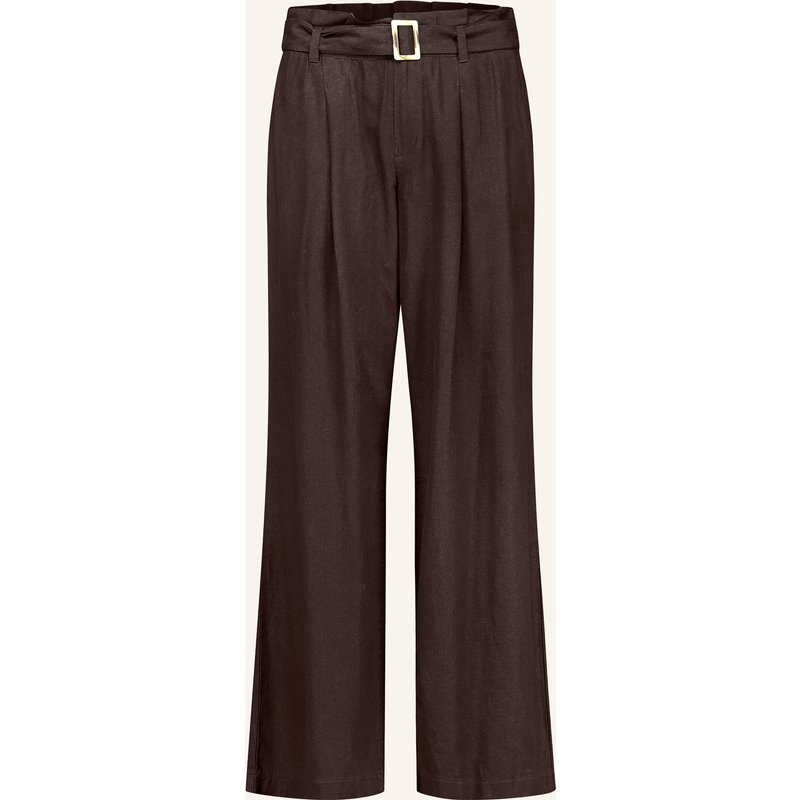 Cartoon Paperbag-Hose Mit Leinen braun