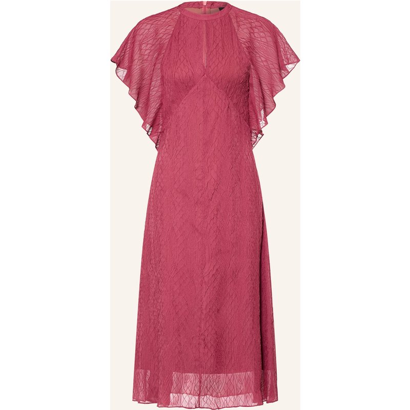 Boss Kleid Dacope Mit Volants rot